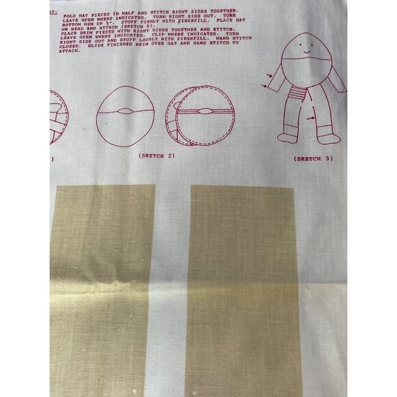 Fabric Traditions Liberty Humpty Dumpty Vintage 1990 Cloth Doll Craft Pattern - Picture 7 of 7